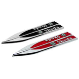 2pcs/set Skoda Metal Car Fender Side Sticker Emblem Badge Decal