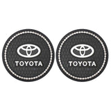 2PCS Toyota TRD Diamond Car Water Coaster Cup Mat
