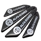 4pcs/set Alfa Romeo Carbon Fiber Car Door Anti-Scratch Sticker Door Side Protection Bumper Strips