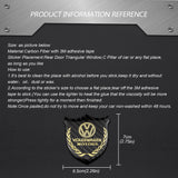 VW Metal Carbon Fiber Car Rear Sticker Shield Trunk Emblem Badge Decal