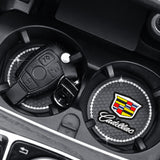 2PCS Cadillac Diamond Car Water Coaster Cup Mat