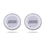 2pcs BMW M Power Logo Car Water Coasters 7-color LED Light Cup Mat Holder