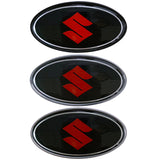 Suzuki Elliptical Metal Car Window Sticker Emblem Badge Decal