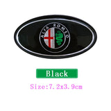 Alfa Romeo Elliptical Metal Car Window Sticker Emblem Badge Decal