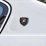 2pcs 39x39mm Buick Shield Metal Car Window Sticker Emblem Badge Decal