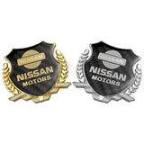Nissan Metal Carbon Fiber Car Rear Sticker Shield Trunk Emblem Badge Decal