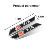 2pcs KIA Logo Car Fender Side Sticker Decal Emblem Badge