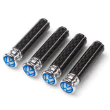 4pcs/set Volkswagen ABT GTI Rline Logo Carbon Fiber Car Door Bolt Lock Pins Gate Lock Screws