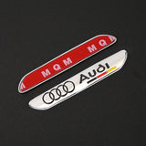 1PC Audi Allroad Sline Logo Metal Car Sticker Badge Decal