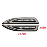 2pcs Subaru STI Metal Car Fender Side Stickers Badge Decals
