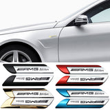 2pcs Mercedes Benz AMG Logo Metal Car Side Sticker Emblem Badge Decal Auto Body Decoration