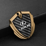 Lexus Shield Carbon Fiber Car Side Window Sticker Emblem Badge Decal