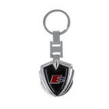 Audi Sline Metal Car Logo Keychain Keyring