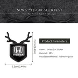 Honda ABS Deer Car Rear Sticker Shield Trunk Emblem Badge Decal