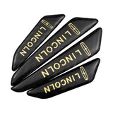 4pcs/set Lincoln Carbon Fiber Car Door Anti-Scratch Sticker Door Side Protection Bumper Strips