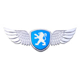 Peugeot Logo Metal Wings Car Front Hood Bonnet Center Sticker Emblem