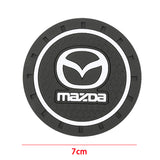 2pcs/set Mazda PVC Car Water Coaster Cup Mat