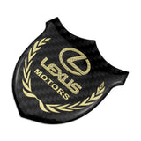 Lexus Metal Carbon Fiber Car Rear Sticker Shield Trunk Emblem Badge Decal