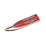 2pcs Toyota TRD Logo Metal Car Side Fender Sticker Emblem Badge Decal Decoration