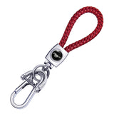 Ford Mustang Braided Rope Car Keychain Keyring Pendant