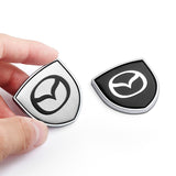 2pcs 39x39mm Mazda Shield Metal Car Window Sticker Emblem Badge Decal