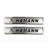 2pcs BMW M3 M5 M Performance Hamann Luxury Metal Car Sticker Emblem Badge Decal Decoration