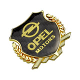 Opel Metal Carbon Fiber Car Rear Sticker Shield Trunk Emblem Badge Decal