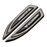 2pcs SEAT Cupra FR Logo Metal Car Side Fender Emblem Sticker Decal