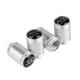4pcs/set Fiat 500 Logo Matte Car Air Valve Stem Caps Auto Tyre Valve Covers