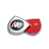 2pcs 39x39mm Buick Shield Metal Car Window Sticker Emblem Badge Decal