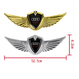 Audi Sline Logo 3D Metal Wing Car Emblem Sticker Badge Decal
