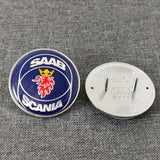 50mm SAAB SCANIA Logo ABS Car Front Hood Emblem Badge Sticker