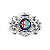 Alfa Romeo Double Lion Metal Car Rear Sticker Auto Window Emblem Badge Decal