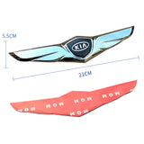 KIA Metal Wings Car Front Hood Sticker Emblem Badge Decal