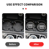 2PCS Audi Sline Diamond Car Water Coaster Cup Mat