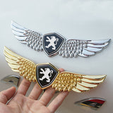 Peugeot Metal Wings Car Front Sticker Emblem Badge Decal