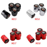 4pcs/set Audi Logo Car Tire Valve Caps Auto Tyre Wheel Air Covers Air Caps