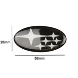 58x28mm Subaru Epoxy Car Steering Wheel Sticker Decal Emblem Badge