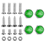 4pcs/set Land Rover Logo Stainless Steel Car License Plate Bolts