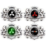 Mitsubishi Ralliart Double Lion Metal Car Rear Sticker Auto Window Emblem Badge Decal