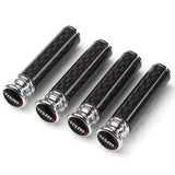 4pcs/set Nissan Nismo Logo Carbon Fiber Car Door Bolt Lock Pins Gate Lock Screws