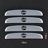 4pcs/set Jeep Car Door Mirror Side Anti Collision Sticker Bumper Strips