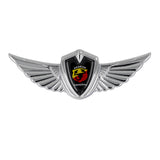 Abarth Logo 3D Metal Wing Car Emblem Sticker Badge Decal
