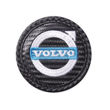 2pcs/set Volvo Carbon Fiber Car Water Coaster Non-slip Mat