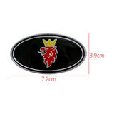 SAAB Elliptical Metal Car Window Sticker Emblem Badge Decal