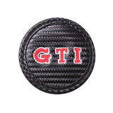 2pcs/set Volkswagen ABT GTI Rline Carbon Fiber Car Water Coaster Non-slip Mat