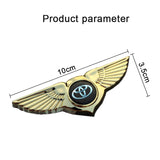 Toyota TRD Angle Wings Metal Car Front Center Sticker Grille Emblem