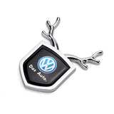 VW ABS Deer Car Rear Sticker Shield Trunk Emblem Badge Decal
