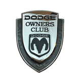 Dodge SRT Shield Metal Car Rear Sticker Emblem Badge Decal