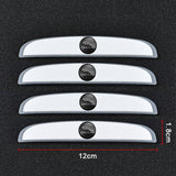 4pcs/set Jaguar Car Door Mirror Side Anti Collision Sticker Bumper Strips